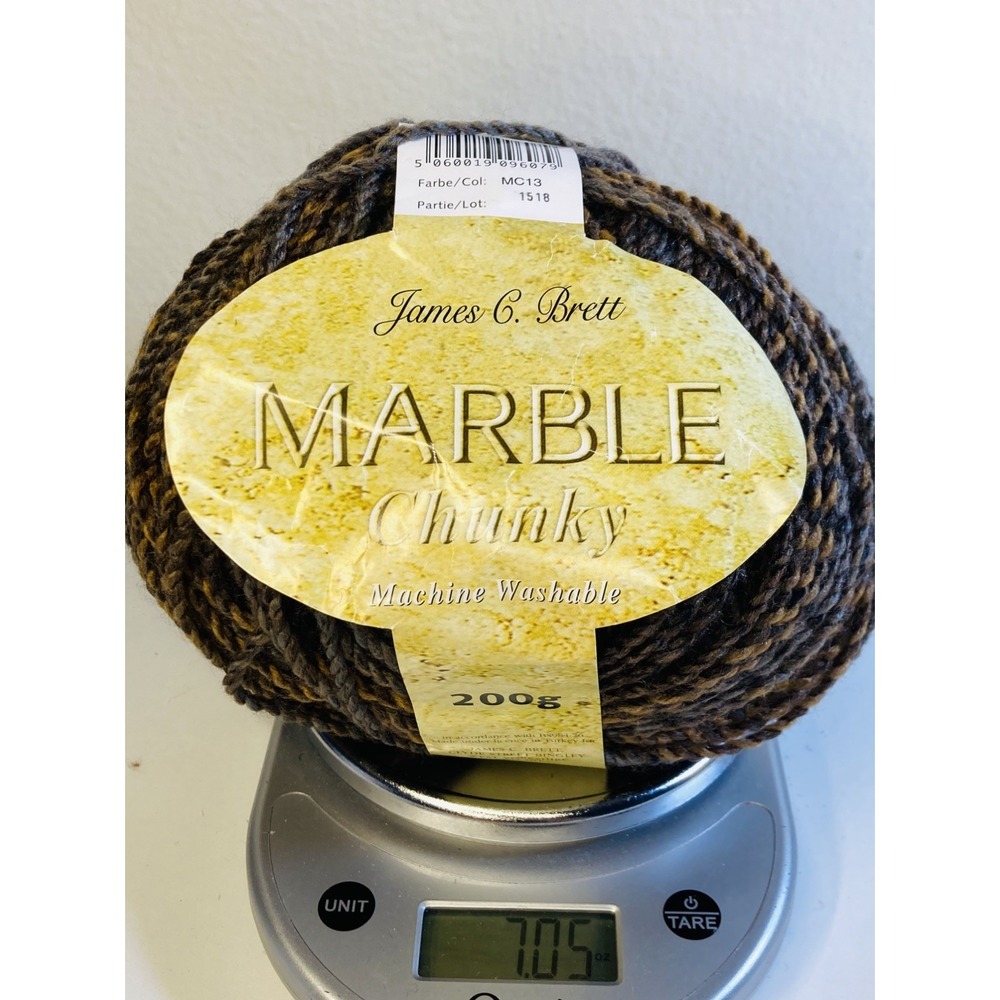 NEW 200g James C Brett MARBLE CHUNKY Yarn Browns MC13 100 % Acrylic
